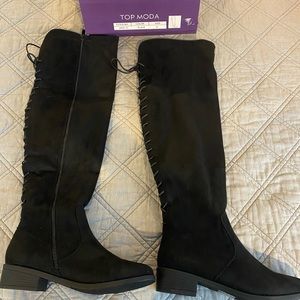 Black-Jones Over-The-Knee Boot - Women TOP MODA SZ 9